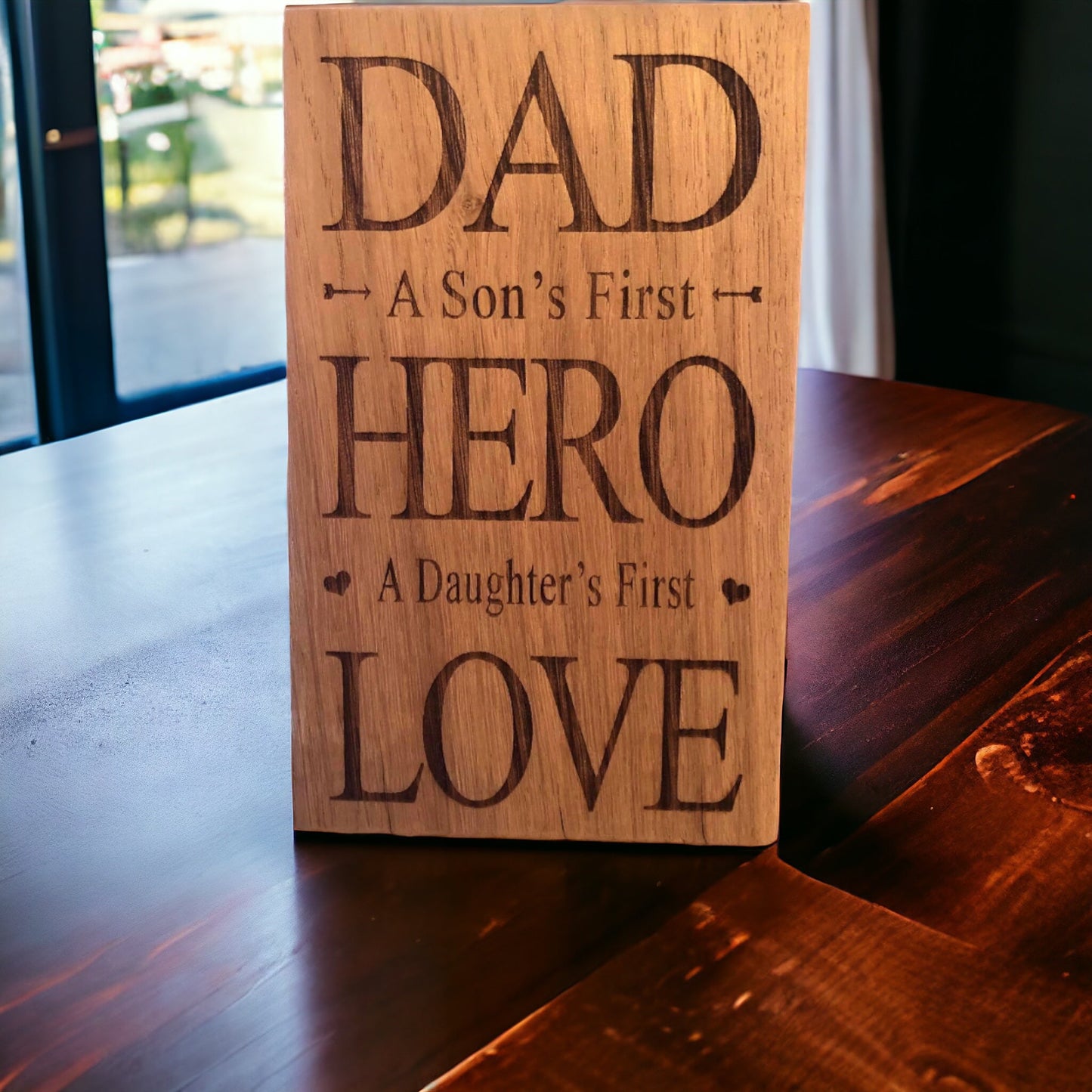 Dad Hero Plaque with stand