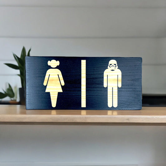 Star wars toilet plaque